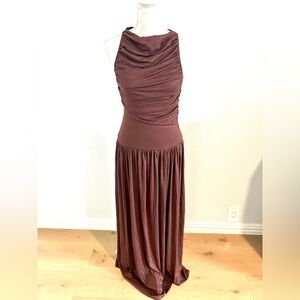Vici Chocolate Brown Maxi Dress